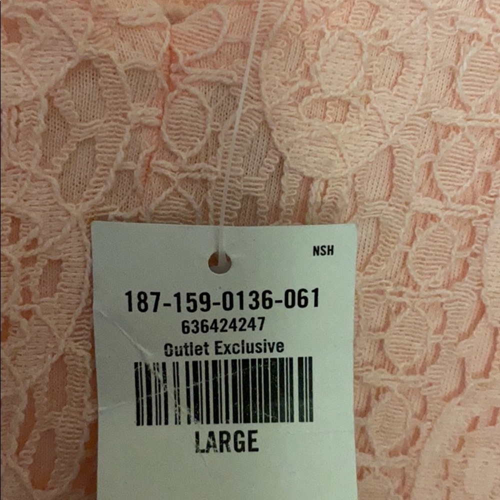 NWT Abercrombie & Fitch pink laced dress size: L - Picture 6 of 10